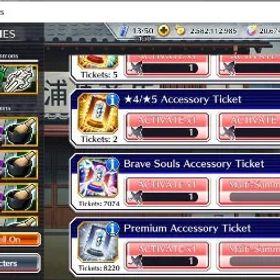 ブリーチブレイブソウル | BLEACH: BRAVE SOULS | GLOBAL SERVER | MASSIVE CURRENCY & TICKET WHALE ACCOUNT | ❮ 💎 20,000 ORBS • 10,000 BRAVES • 2.5B COINS 💎 ❯