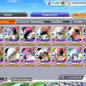 ブリーチブレイブソウル High end game account Global server 45k orbs 58 5/5 characters