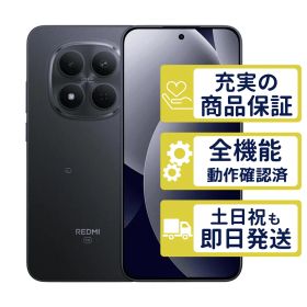 512GB SIMフリー版 REDMI Note 15 Pro 5G ブラック Xiaomi SIMフリー 整備済中古品 6186