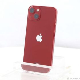 〔中古〕Apple(アップル) iPhone13 128GB プロダクトレッド MLNF3J／A SIMフリー〔377-ud〕
