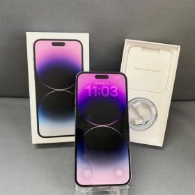 美品 国内版 SIMフリー iPhone14 Pro Max 128GB デイープパーブル色