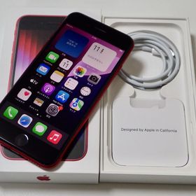 Apple版 SIMフリー iPhone SE(第3世代) 128GB 電池85% レッド 送料無料