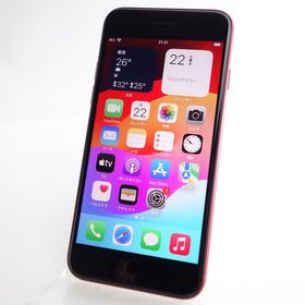 【SIMフリー】iPhoneSE3 64GB レッド 電池85％ 利用制限保証