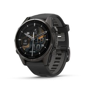 ガーミン(GARMIN) フラッグシップモデル fenix 8 Sapphire AMOLED 43mm Ti Carbon Gray DLC/Black マルチスポーツGPSウォッチ 心電図(ECG)アプリ対応モデル