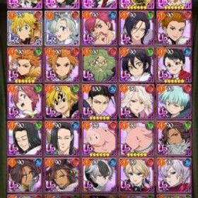 七つの大罪 光と闇の交戦: グラクロ 🛡️Starter acc ⚔️🌐 Liz&Meli, King&Diene, Shinra, Endjin/111ur/ssr, 64SSRtix/3635+💎🐉 Full Access🔥