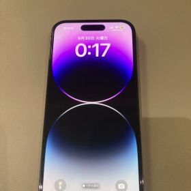 iPhone 14 Pro 128GB パープル SIMフリー 背面割れ