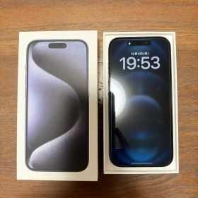 iPhone 15 Pro 256GB 背面割れ 動作正常 箱あり