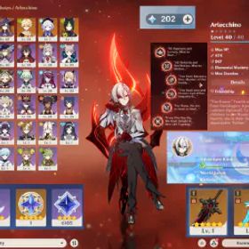 原神 👑Arlecchino C6🔥Mona C3🔥Tighnari🔥Qiqi✨22 Gold Star💎202 Primogems✴️0 Wish Reroll