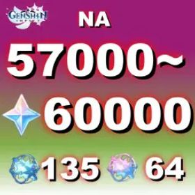 原神 🌍[NA] |AR50🔹57K~60k Primogems |🔸🕹️IOS/Android/PC/Xobox/PS