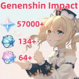 原神 [NA] 💎57K-59K+ Primogems |✨ 134+ Acquaint Fates | ✨64+ Intertwined Fates Reroll Account Starter