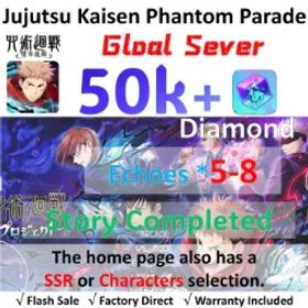 呪術廻戦ファントムパレード [Global-TW] | 💎50-55K+ Cubes | SSR Tickets | 5-8 Echoes | Story Completed