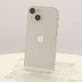 〔中古〕Apple(アップル) iPhone13 mini 128GB スターライト MLJE3J／A SIMフリー〔377-ud〕