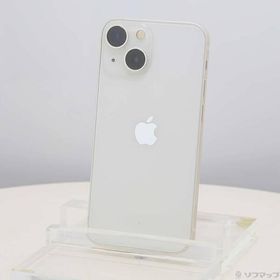 〔中古〕Apple(アップル) iPhone13 mini 128GB スターライト MLJE3J／A SIMフリー〔269-ud〕