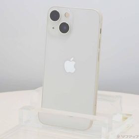 〔中古〕Apple(アップル) iPhone13 mini 128GB スターライト MLJE3J／A SIMフリー〔368-ud〕