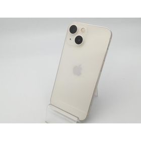 【中古】Apple docomo 【SIMフリー】 iPhone 13 mini 128GB スターライト MLJE3J/A【大阪堂島】保証期間１ヶ月【ランクC】