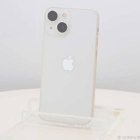 〔中古〕Apple(アップル) iPhone13 mini 128GB スターライト MLJE3J／A SIMフリー〔377-ud〕