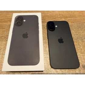 【中古美品】iPhone16 128GB ブラック SIMフリー MYDQ3J/A A537