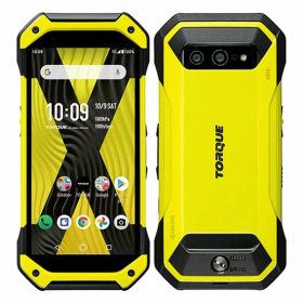 【中古】【安心保証】 京セラ TORQUE 5G KYG01[128GB] au イエロー