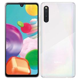 【中古】【安心保証】 Galaxy A41 SCV48[64GB] UQモバイル ホワイト
