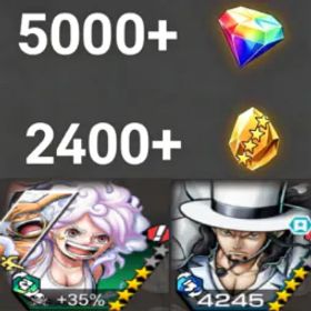 ワンピースバウンティラッシュ Bonney+Lucci💎5000+✨2400+