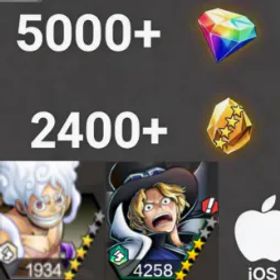 ワンピースバウンティラッシュ Luffy+Sabo💎5000+✨2400+