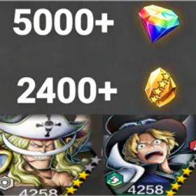 ワンピースバウンティラッシュ Newgate+Sabo💎5000+✨2400+