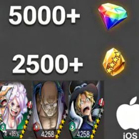 ワンピースバウンティラッシュ Bonney+Nusjuro+Sabo💎5000+✨2500+