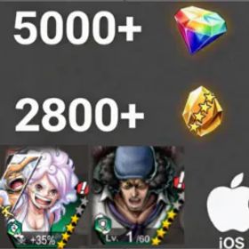 ワンピースバウンティラッシュ Bonney+Kuzan💎5000+✨2800+
