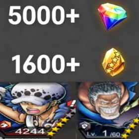ワンピースバウンティラッシュ Law+Garp💎5000+✨1600+