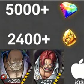 ワンピースバウンティラッシュ Nusjuro+ShanksHoly💎5000+✨2400+