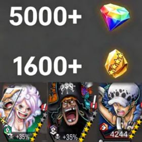 ワンピースバウンティラッシュ Bonney+Teach+Law💎5000+✨1600+