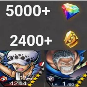 ワンピースバウンティラッシュ Law+Garp💎5000+✨2400+