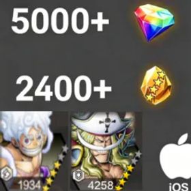 ワンピースバウンティラッシュ Luffy+Newgate💎5000+✨2400+