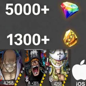 ワンピースバウンティラッシュ Nusjuro+Teach+Newgate💎5000+✨1300+