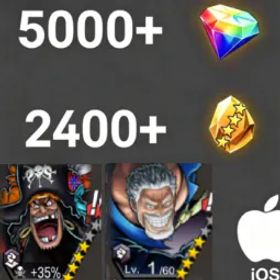ワンピースバウンティラッシュ Teach+Garp💎5000+✨2400+