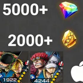ワンピースバウンティラッシュ Zoro&Sanji+Kid&Law💎5000+✨2000+
