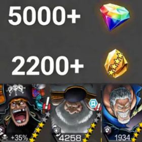 ワンピースバウンティラッシュ Teach+Saturn+Garp💎5000+✨2200+