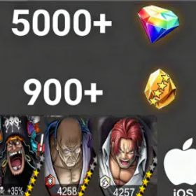 ワンピースバウンティラッシュ Nusjuro+Teach+ShanksHoly💎5000+✨900+