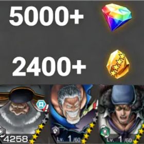 ワンピースバウンティラッシュ Saturn+Garp+Kuzan💎5000+✨2400+