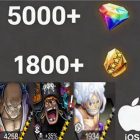 ワンピースバウンティラッシュ Nusjuro +Teach+Luffy💎5000+✨1800+