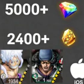 ワンピースバウンティラッシュ Luffy+Kuzan💎5000+✨2400+