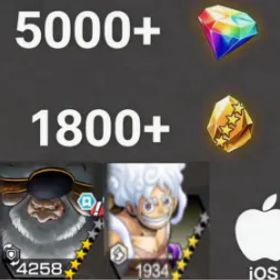 ワンピースバウンティラッシュ Saturn+Luffy💎5000+✨1800+