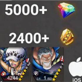 ワンピースバウンティラッシュ Law+Garp+💎5000+✨2400+