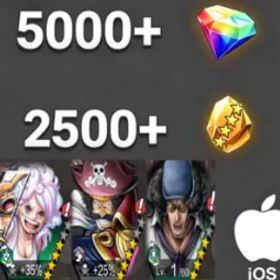 ワンピースバウンティラッシュ Bonney+RogerDark+Kuzan💎5000+✨2500+