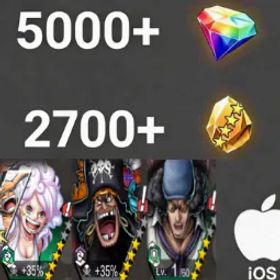 ワンピースバウンティラッシュ Bonney+Teach+Kuzan💎5000+✨2700+