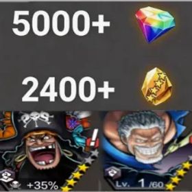 ワンピースバウンティラッシュ Teach+Garp💎5000+✨2400+