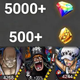 ワンピースバウンティラッシュ Nusjuro +Teach+Law💎5000+✨500+