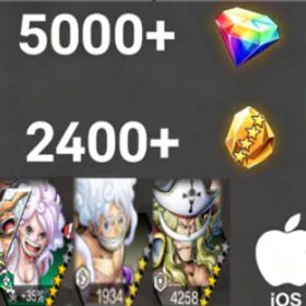 ワンピースバウンティラッシュ Bonney+Luffy+Newgate💎5000+✨2400+
