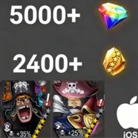 ワンピースバウンティラッシュ Teach+RogerDark💎5000+✨2400+