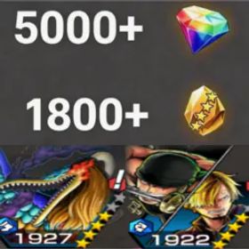ワンピースバウンティラッシュ MarcusMars+Zoro&Sanji💎5000+✨1800+